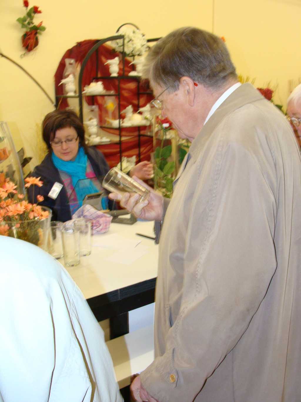 Das Glas mit der persönlichen Gravur.