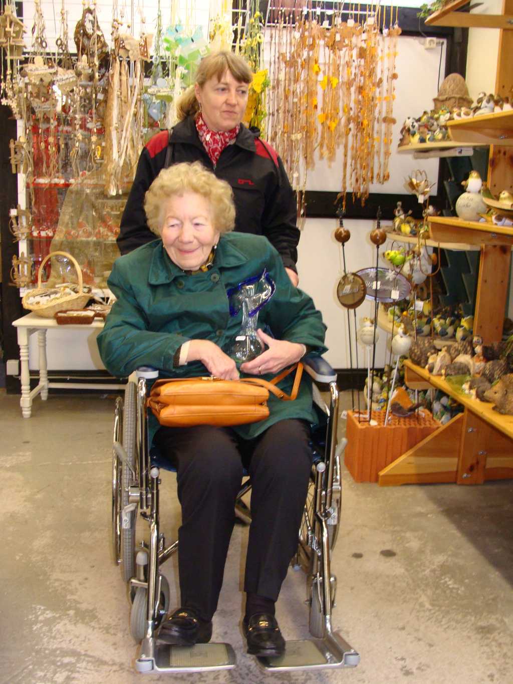 Wilma Peters als älteste Teilnehmerin.