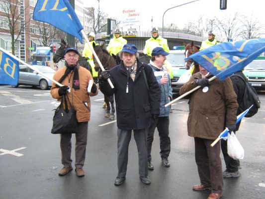 Am Demozugende - der BRH ist die Nachhut!